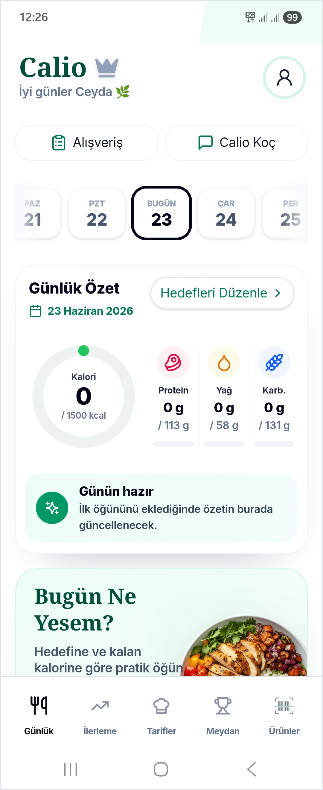 Calio ana ekran goruntusu